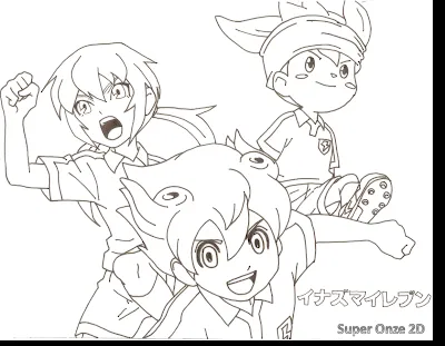 Super Onze: Desenho para colorir Inazuma Eleven GO
