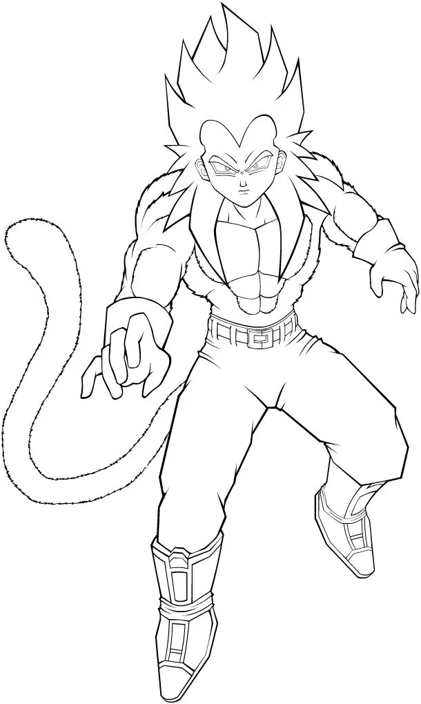 super saiyan 4 Colouring Pages super saiyan 4 Colouring Pages