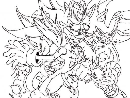 super scourge vs super sonic and super shadow