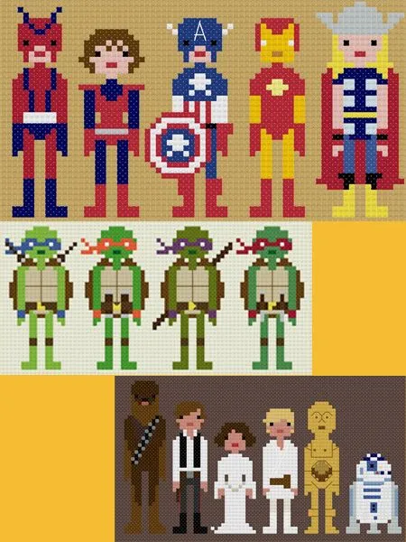 superheroes - Hilos para Bordar (DMC, Rosace, Anchor, Panda ...