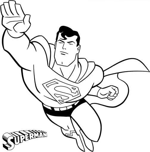 Superman para colorear e imprimir - Imagui