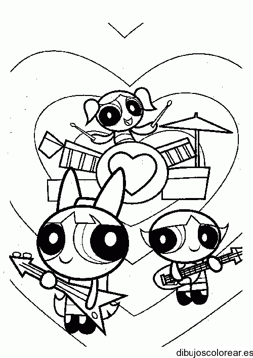 Supernenas | Dibujos para Colorear