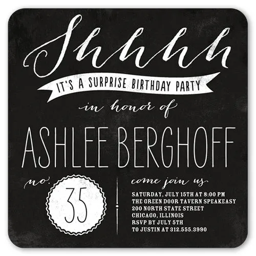 Surprise Birthday Invitations & Adult Birthday Invitations ...