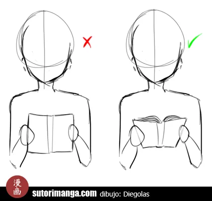 Sutori: Cómo dibujar personajes sujetando libros y papeles