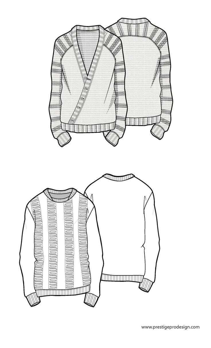 Sweater | dibujo plano | Pinterest