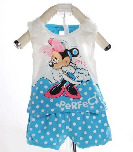 Sweet lovely micky mini mouse baby girl clothing white flower ...