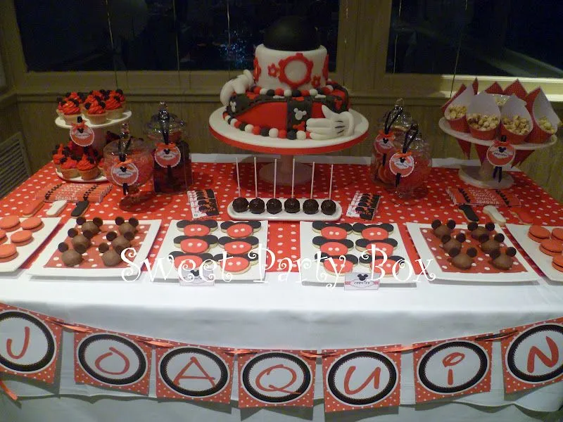Sweet Party Box: Primer Año de Joaquín: MickeY MoUse! Sweet Party Box: Primer Año de Joaquín: MickeY MoUse!