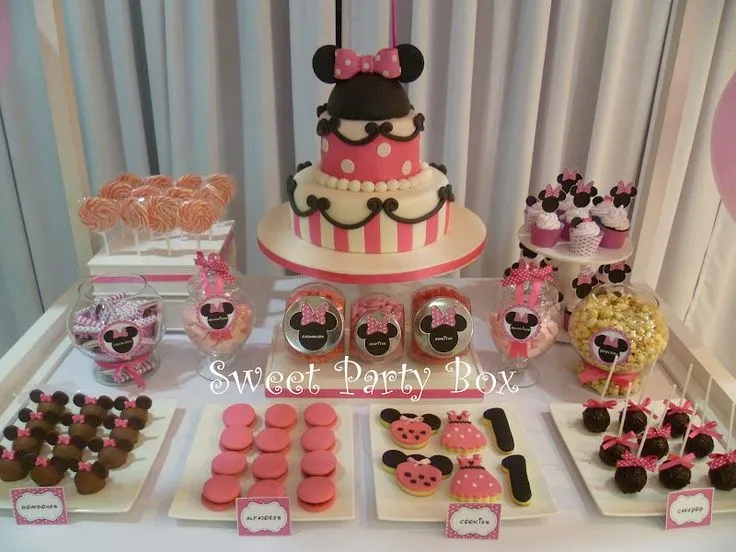 Sweet Party Box: Minnie Mouse en el Bautismo y Primer Año de Zoe ...