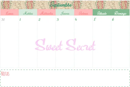 Sweet Secret: Agenda 2015
