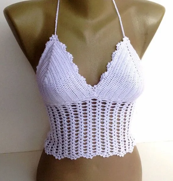 Swimwear: halter top, crochet halter, tank top, halter bikini ... Swimwear: halter top, crochet halter, tank top, halter bikini ...