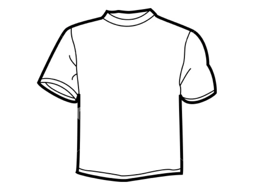 T-shirts para colorear Colouring Pages