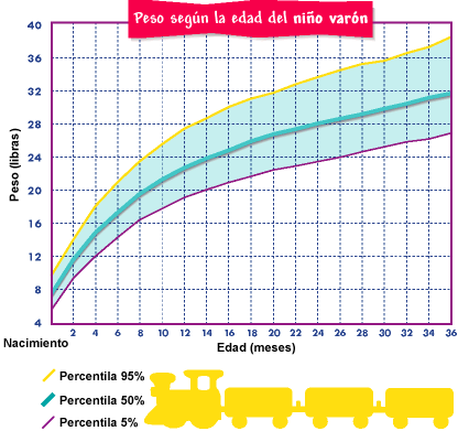 Tabla de crecimiento en los bebés hasta los 36 meses | Bebé Tabla de crecimiento en los bebés hasta los 36 meses | Bebé