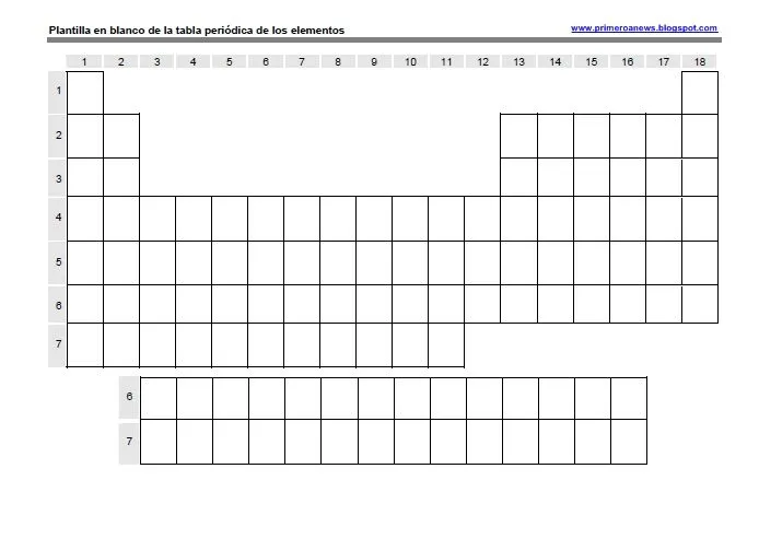 Tablas periódicas mudas para imprimir - Imagui Tablas periódicas mudas para imprimir - Imagui