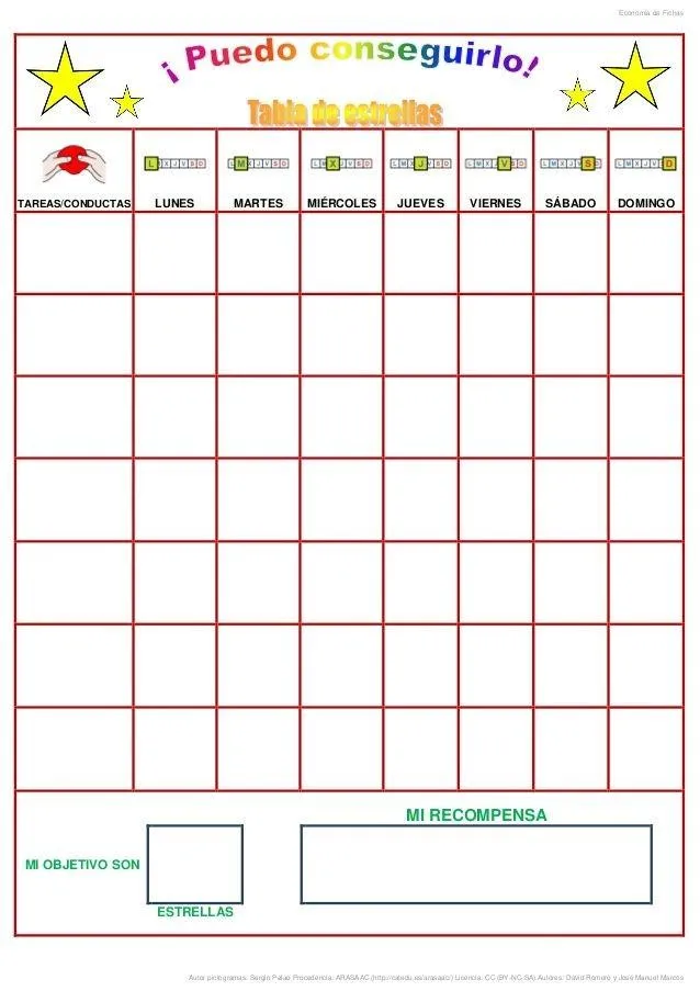 ▷ Tablas de recompensas para niños para imprimir en PDF | Padres Frikis ▷ Tablas de recompensas para niños para imprimir en PDF | Padres Frikis