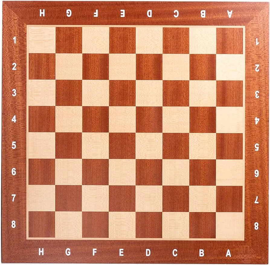 Tabuleiro de xadrez profissional de torneio de 48 cm x 48 cm com 2 quadrados | Amazon.com.br Tabuleiro de xadrez profissional de torneio de 48 cm x 48 cm com 2 quadrados | Amazon.com.br