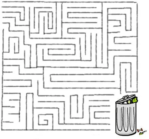 Un tacho de basura para colorear - Imagui
