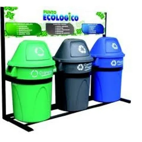 TACHOS PARA RECICLAJE | Papeleras de acero inoxidable - Punto ...