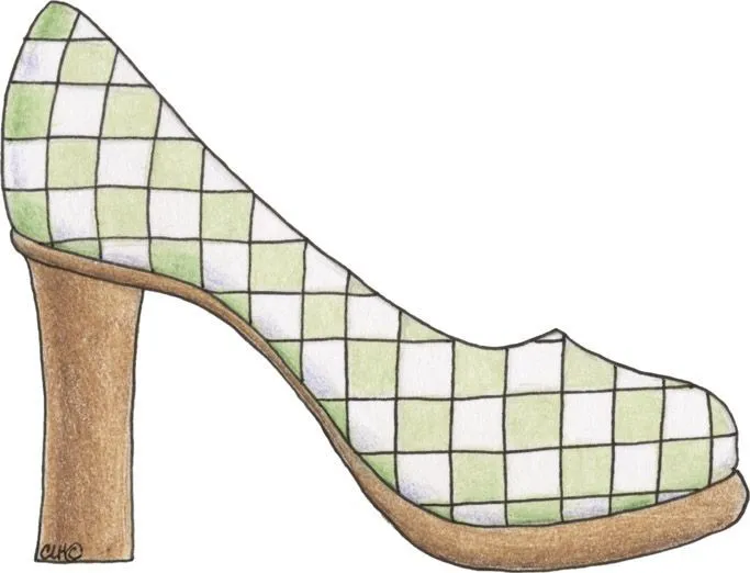 Dibujo de zapatos de tacon para colorear - Imagui