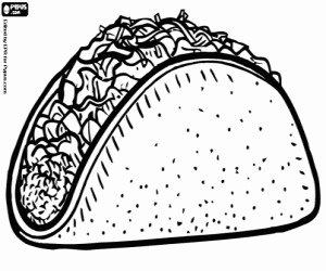 Imagenes de tacos para colorear - Imagui