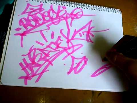Como hacer una tag o firma de graffiti - YouTube Como hacer una tag o firma de graffiti - YouTube