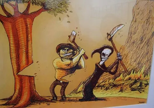 Tala de arboles animados - Imagui