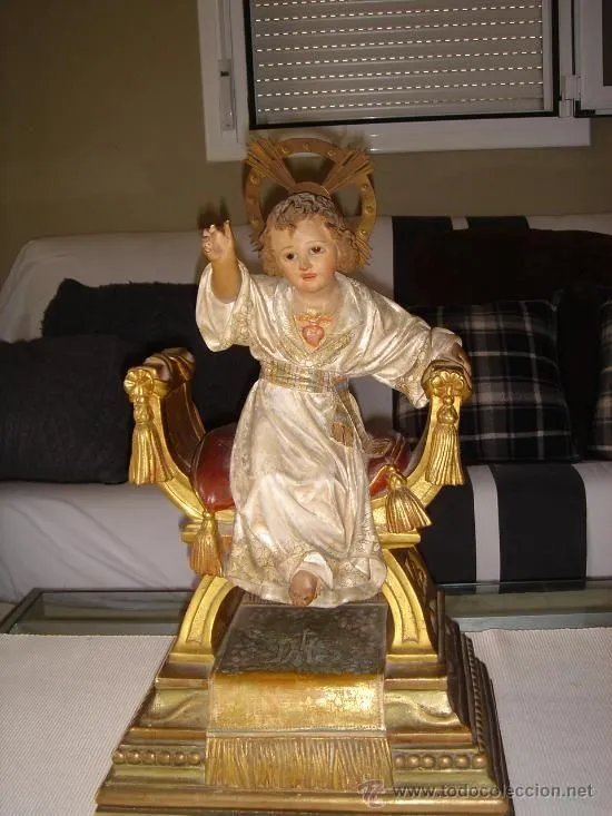 Talla de madera de niño jesus colonial | NIÑO JESUS | Pinterest ...