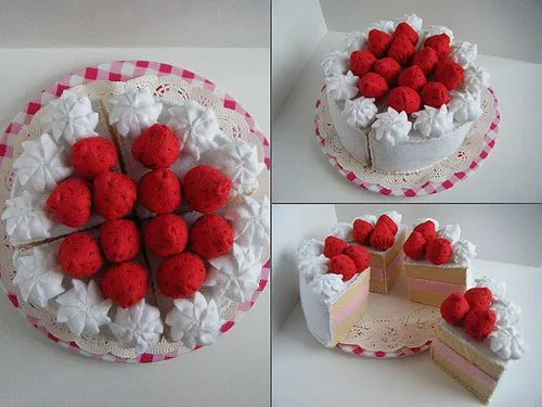 El taller de Andrea: Tartas de fieltro