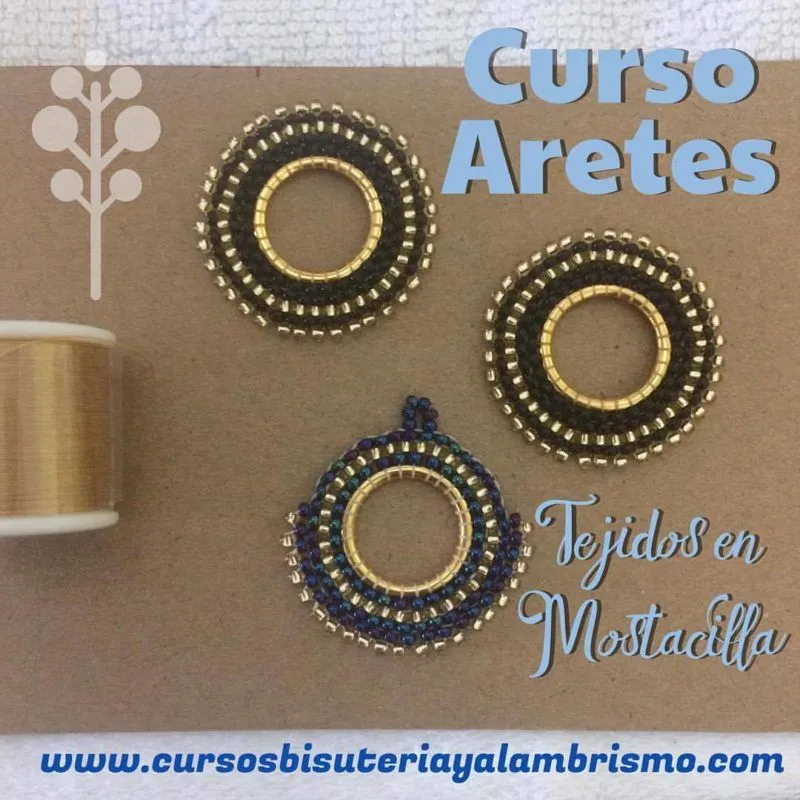 Taller Aretes Tejidos en Mostacilla - Cursos Bisuteria y Alambrismo