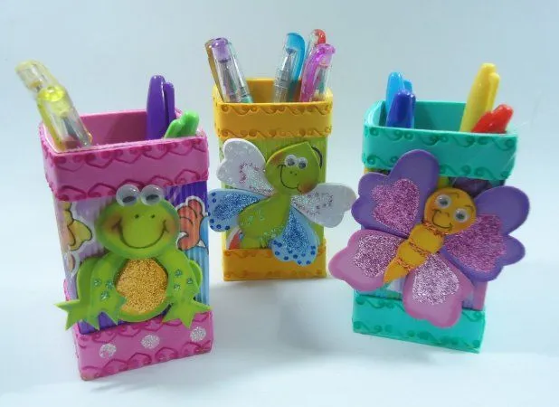 el taller artesano: portalapiz animalitos
