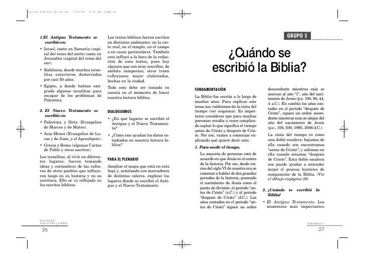 Taller Biblico 1