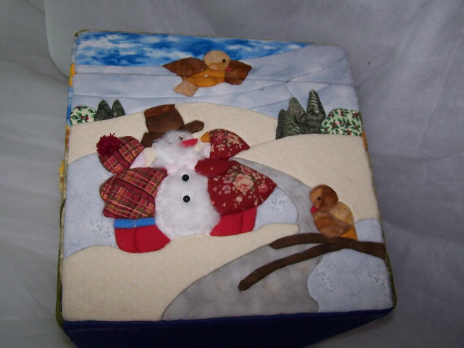 Taller de Costura Marien: Caja de Patchwork Sin Aguja Taller de Costura Marien: Caja de Patchwork Sin Aguja