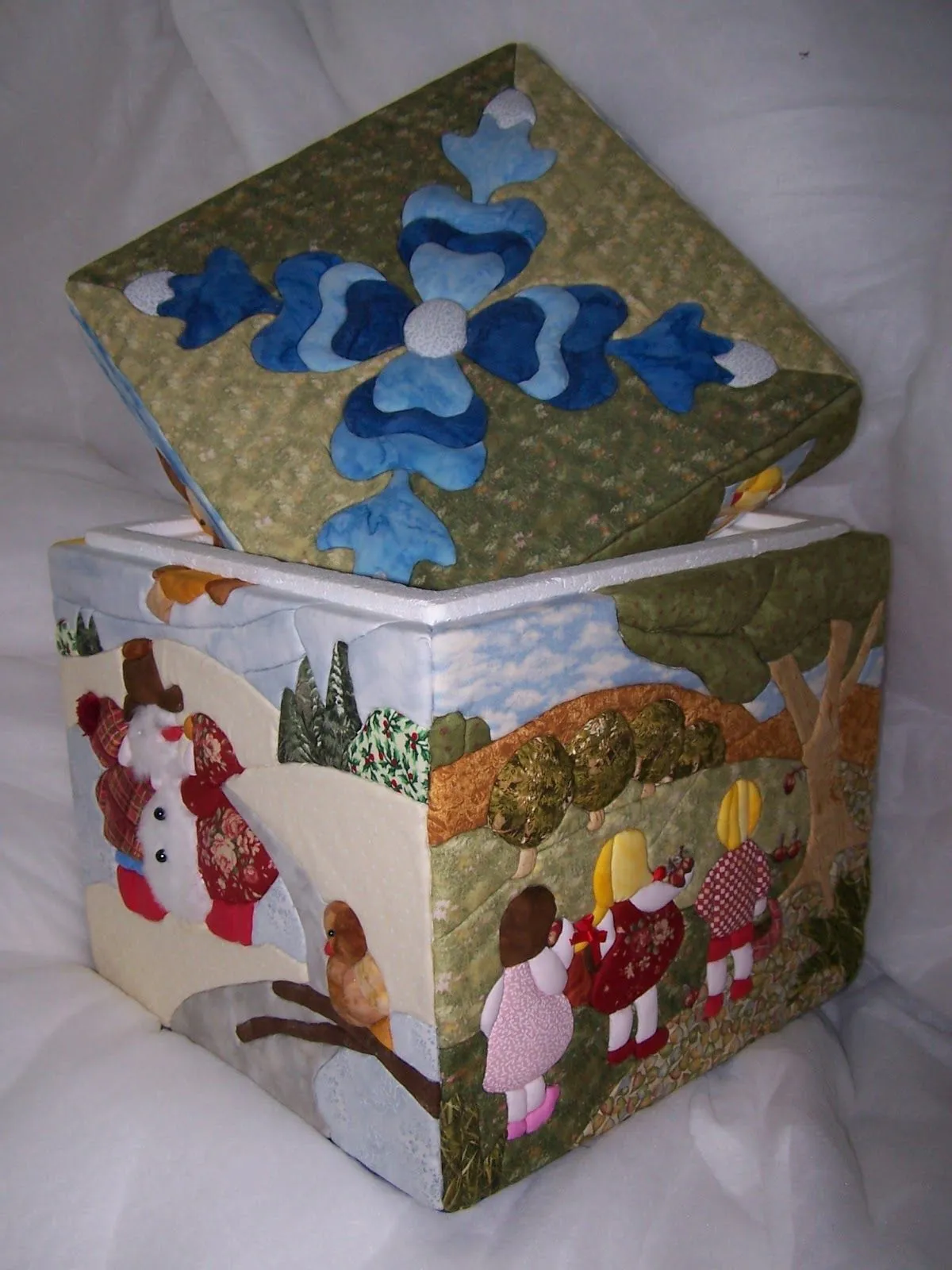 Taller de Costura Marien: Caja de Patchwork Sin Aguja Taller de Costura Marien: Caja de Patchwork Sin Aguja