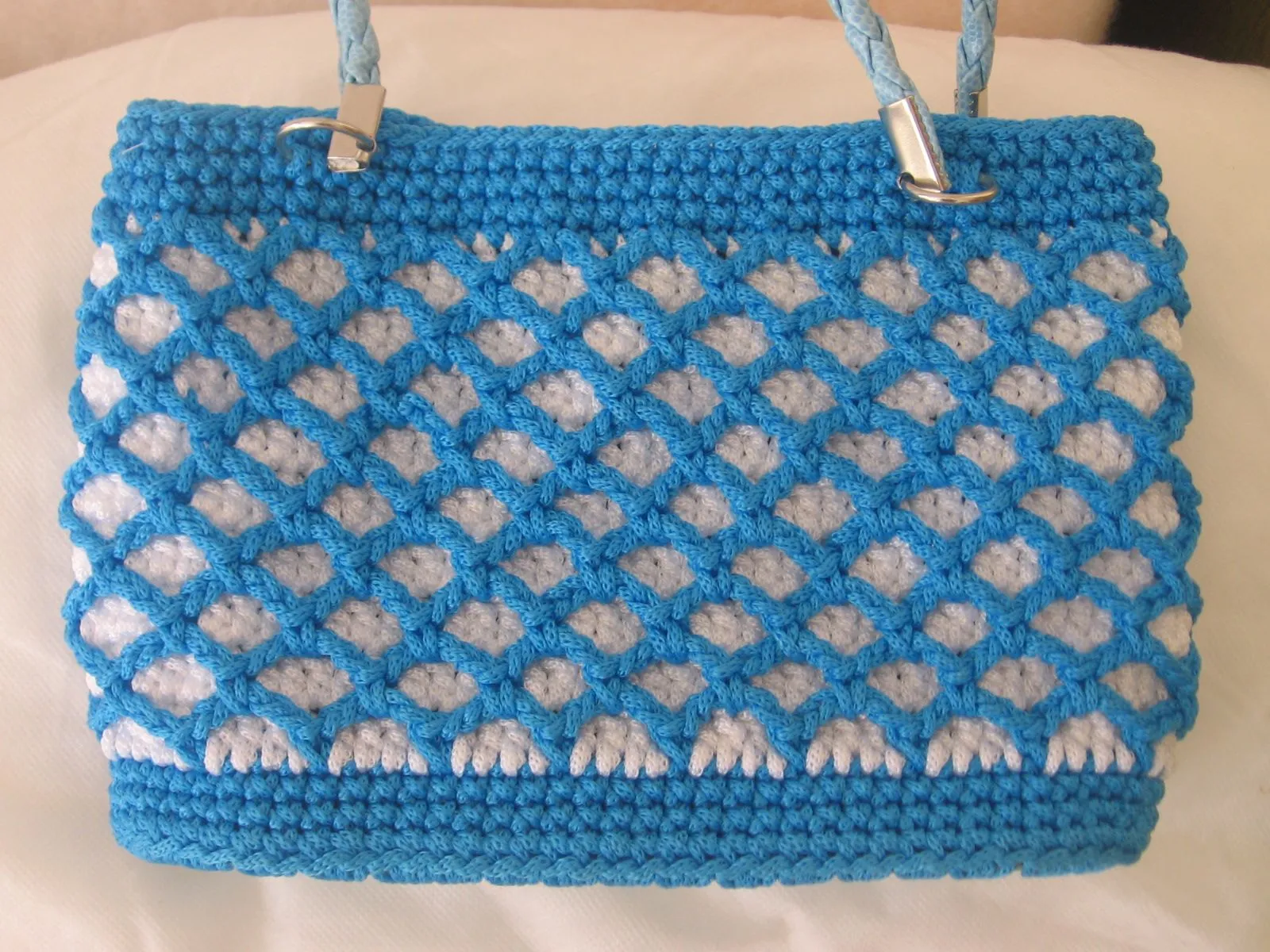 Taller de Crochet Claudia Solari: Cartera Punto Red (realizada con ... Taller de Crochet Claudia Solari: Cartera Punto Red (realizada con ...