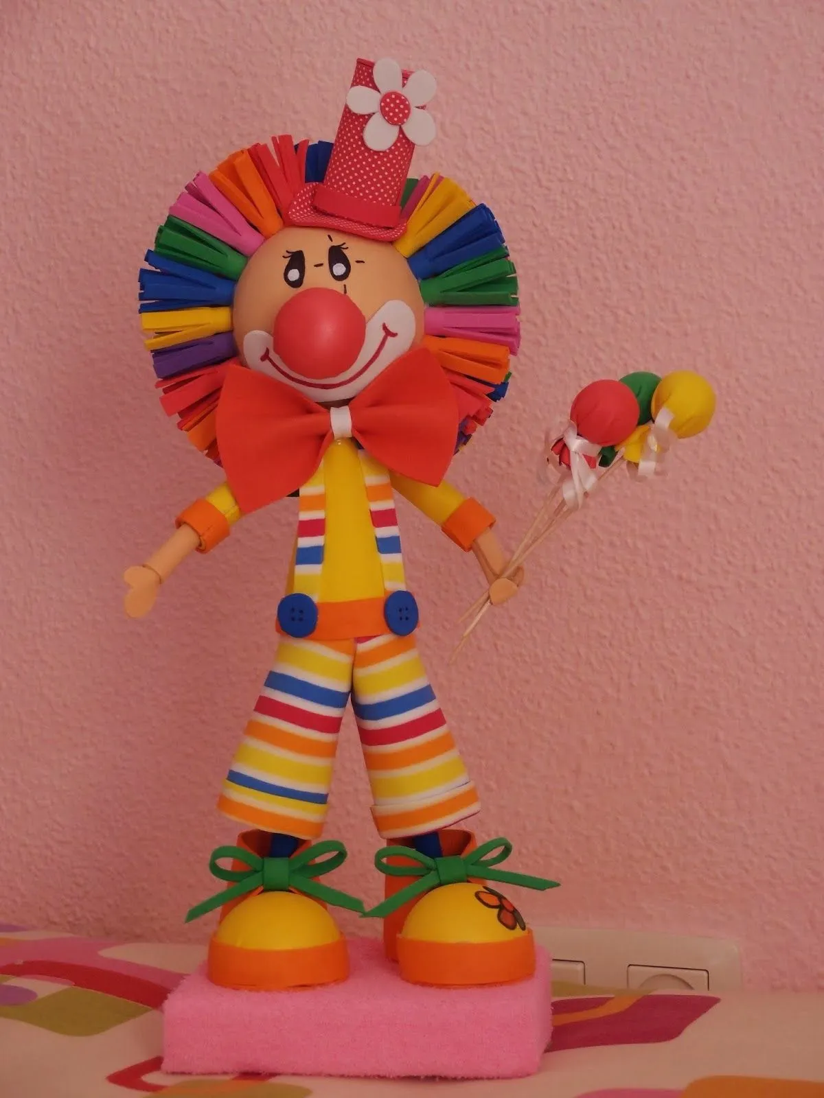 Un taller diferente: Payaso de Goma Eva