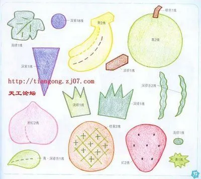 El taller de los duendes: Frutas de fieltro | comida fieltro ...
