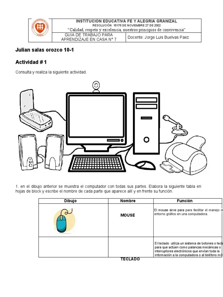 Taller Guía 7 MEDIA T | PDF | Hardware de la computadora | Electrónica Taller Guía 7 MEDIA T | PDF | Hardware de la computadora | Electrónica