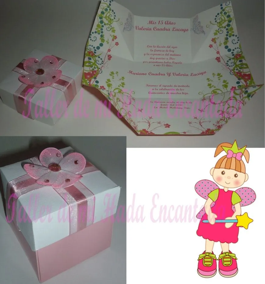 TALLER DE MI HADA ENCANTADA: INVITACIONES EN FORMA DE CAJITA
