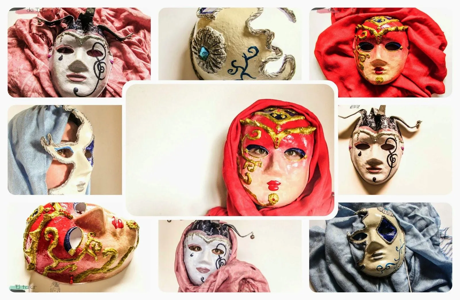El Taller de Ire: Especial Carnavales: Máscaras venecianas El Taller de Ire: Especial Carnavales: Máscaras venecianas