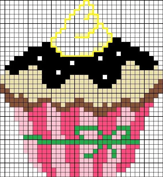 El taller de Ire: Patrones de cupcakes en punto de cruz