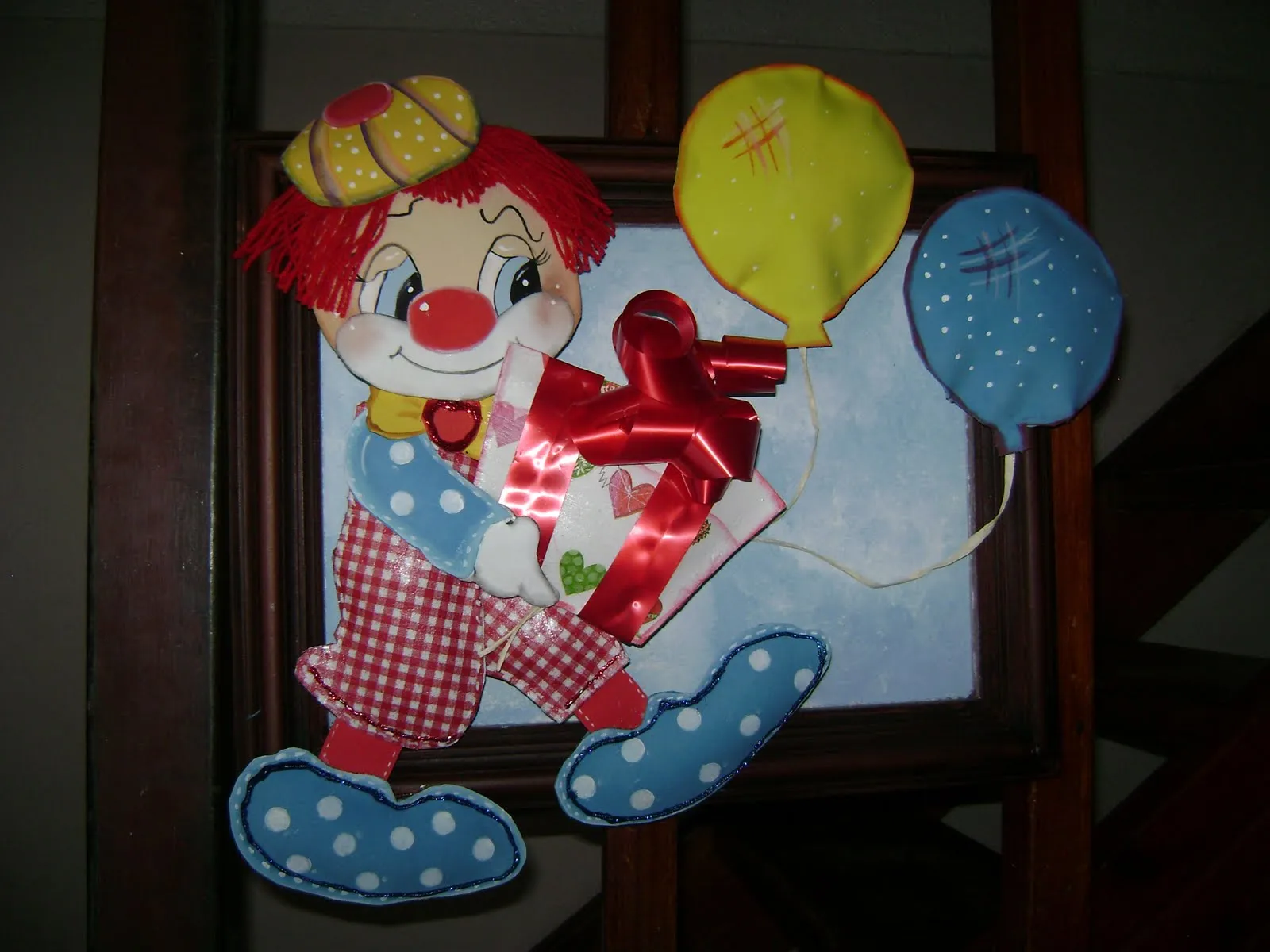 El taller de Lucy: PAYASO EN GOMA EVA "katty".