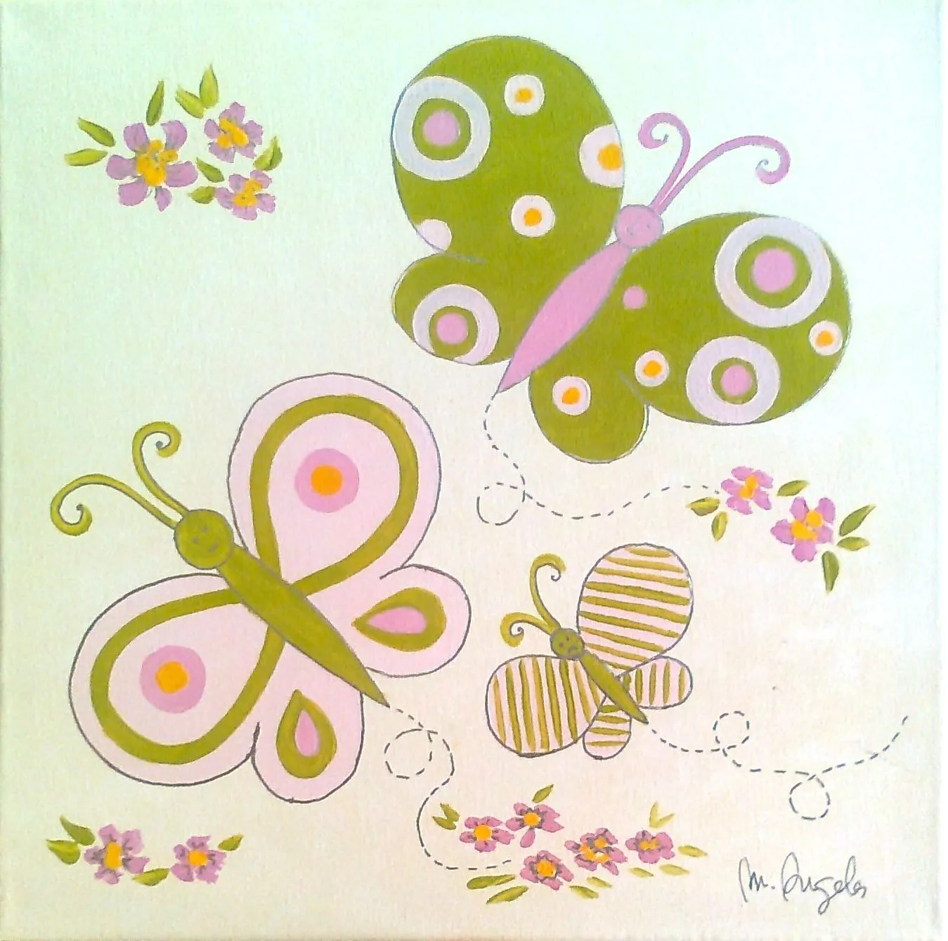 El taller de Mª Angeles: Pinturas infantiles para niña