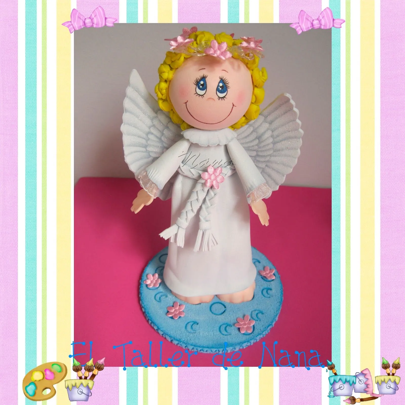 El Taller de Nana: Angeles para Bautizo