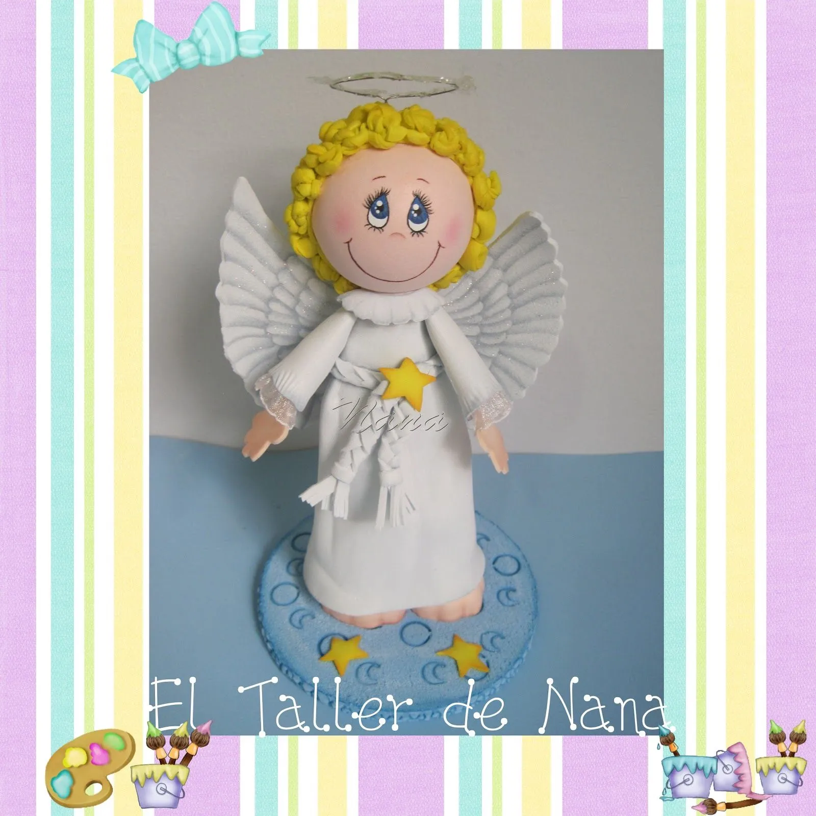 El Taller de Nana: Angeles para Bautizo
