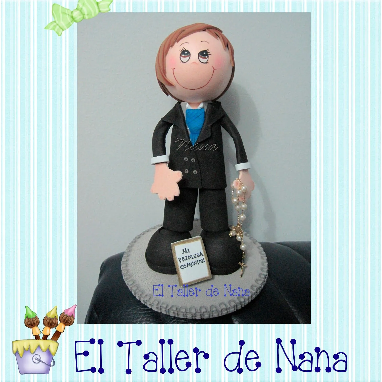 El Taller de Nana: Niño Primera Comunión - Fofucho en Foamy El Taller de Nana: Niño Primera Comunión - Fofucho en Foamy