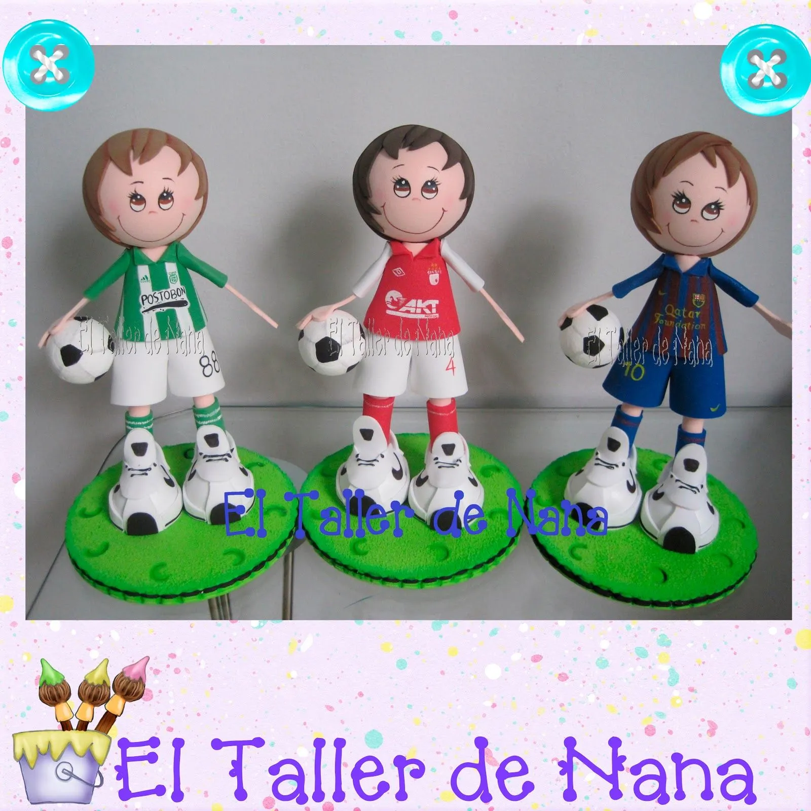El Taller de Nana: Niños Futbolistas - Barcelona- Atlético Nacional ...
