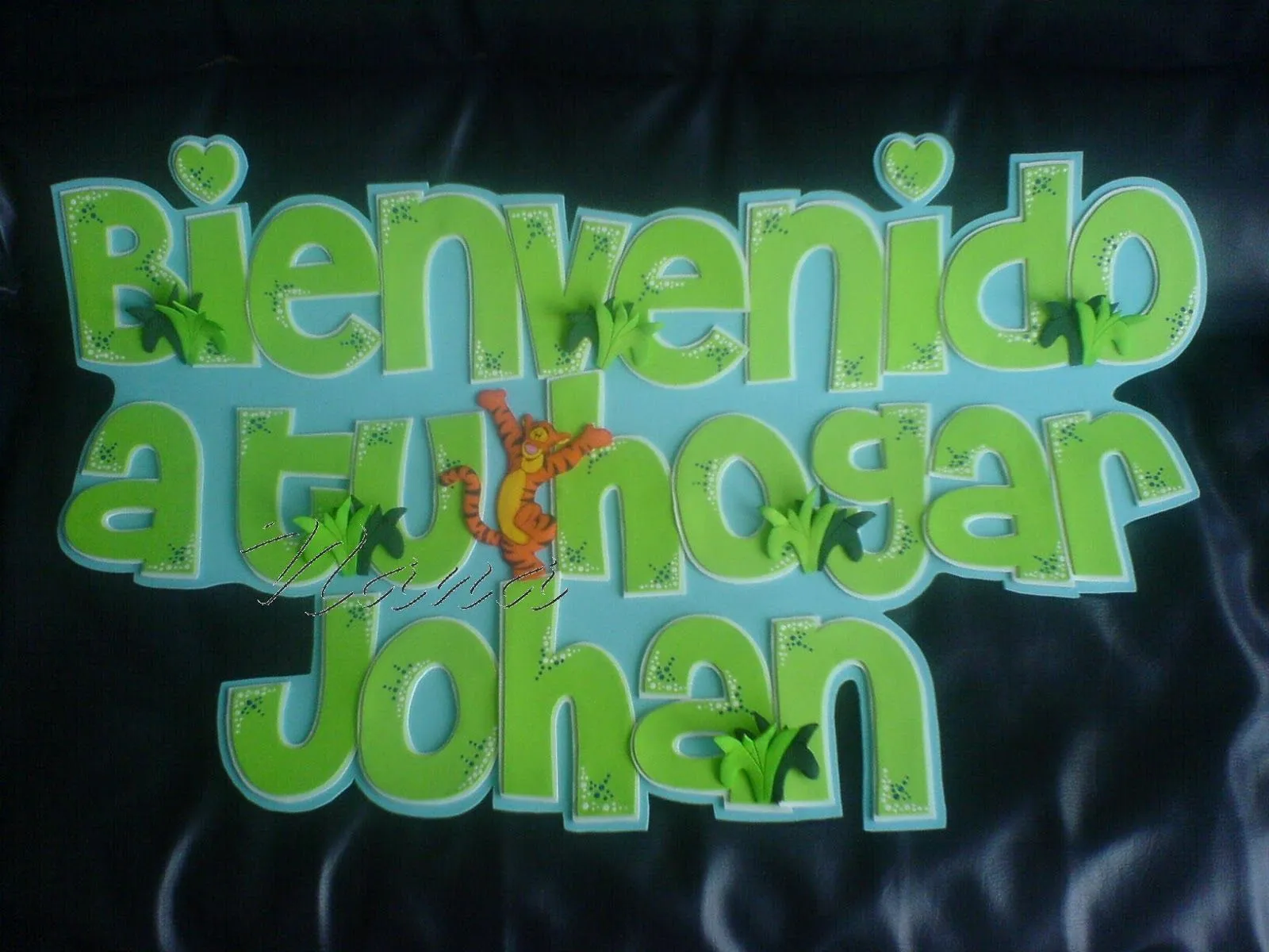 El Taller de Nana: Nombres con apliques de Winnie Pooh El Taller de Nana: Nombres con apliques de Winnie Pooh