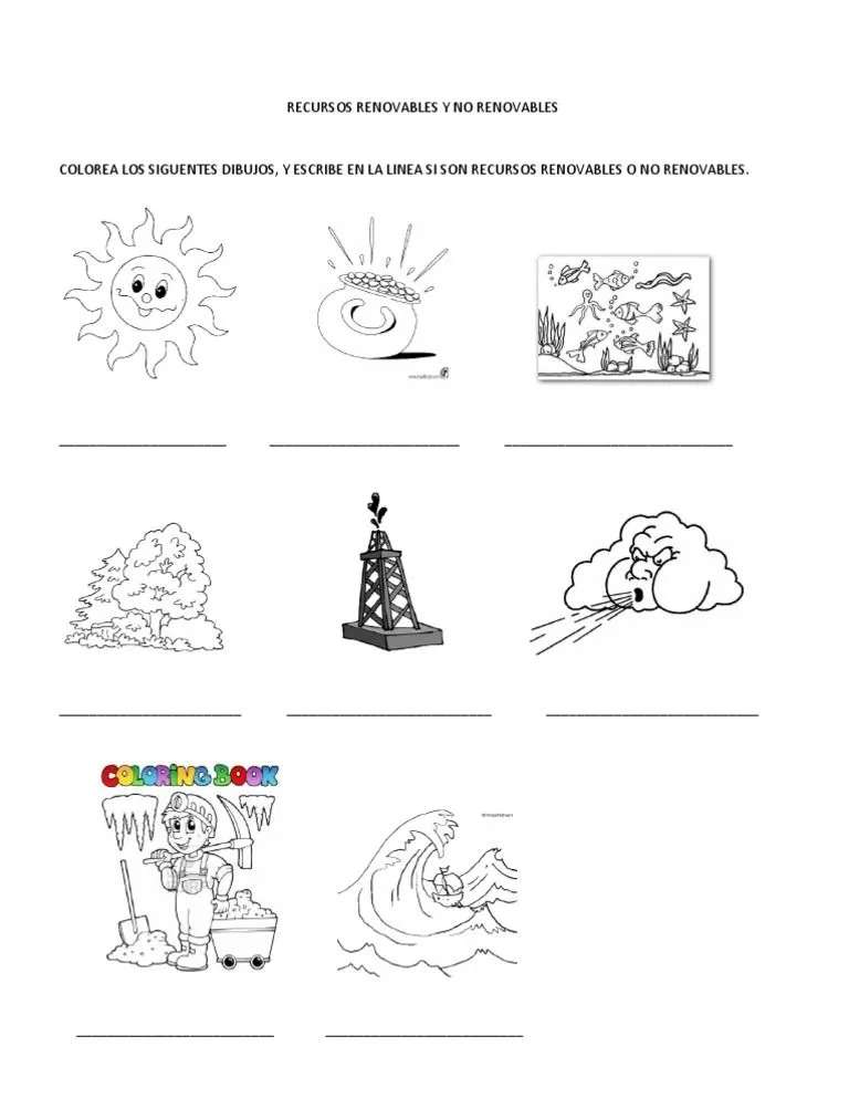 Taller Recursos Renovables y No Renovables | PDF Taller Recursos Renovables y No Renovables | PDF