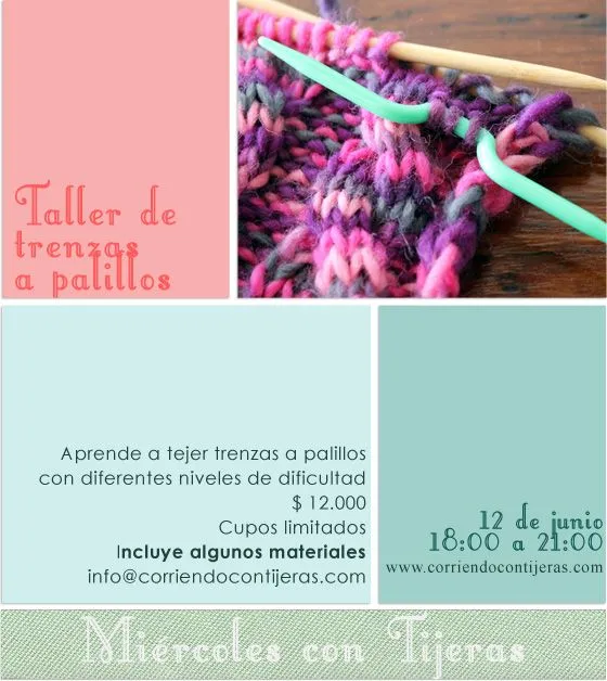 Taller de trenzas a palillos | Corriendo con Tijeras Taller de trenzas a palillos | Corriendo con Tijeras