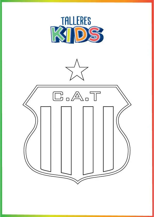 Talleres Kids: ¡La Boutique, el Escudo y la Camiseta para colorear! - Club  Atlético Talleres