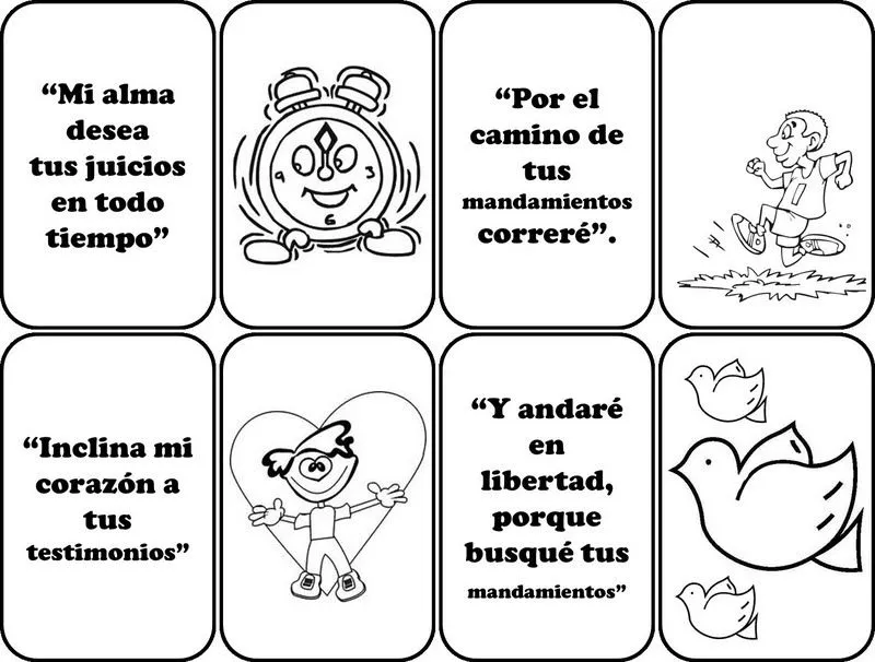 Los niños y la Biblia: Juego Bíblico de asociación de ideas. Salmo ... Los niños y la Biblia: Juego Bíblico de asociación de ideas. Salmo ...